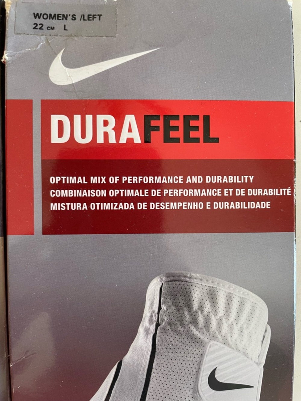 2 Nike Women’s Left Size Large 22 cm. Summerlite and Durafeel Golf Gloves New - Picture 3 of 12